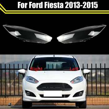Autó Első Fényszóró Fedelét Automatikus Fényszóró-Caps Lámpaernyő Lampcover Fej Lámpa Üveg Lencse Shell Ford Fiesta 2013 2014 2015 0