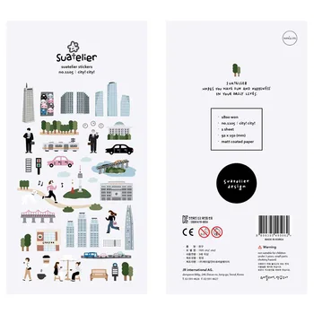 Koreai Behozatali Sonia Város Utazási Gyakorlat Matricák Scrapbooking DIY koreai Lap Matricák Utazási Japán Írószer Stickery