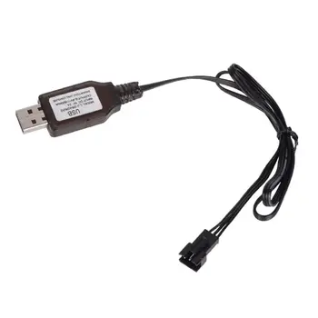 6.4 v/7.4 V 500 ma Akkumulátor Töltő kábel Li-én SM-3P RC Játékok távirányító pozitív hordozható USB