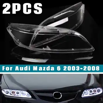 1 Pár Autó Fényszóró Fényszóró Műanyag Tiszta Shell Lámpa Fedél Csere objektívvédőt 60cmx6cm A Mazda 6 2003-2008 0
