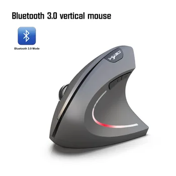 A Bluetooth-kompatibilis Függőleges Vezeték nélküli Gaming Mouse 2400 DPI Hivatal PC, Laptop, Számítógép, Tablet, Fekete, Szürke, Magas Minőség