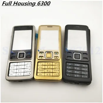 Új Teljes Komplett Mobil Telefon Ház Tok + Angol Billentyűzet Nokia 6300