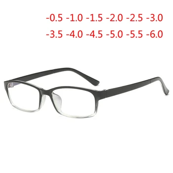 0 -1-0.5-re -1.5, Hogy -6 .0 Téren Végzett Rövidlátó, Szemüveges Nők Férfiak Anti-Blu-ray Fekete Átlátszó Keret Rövid látás Szemüveg