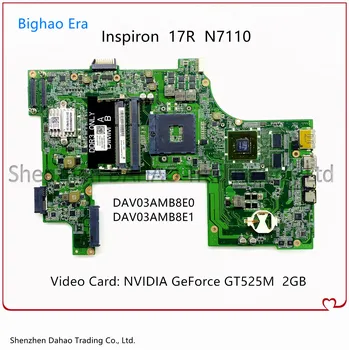 DAV03AMB8E0 DAV03AMB8E1 A DELL Inspiron 17R N7110 Laptop Alaplap HM67 GT525M 2GB GPU KN-09NWTG 037F3F 100% - os Teljes Teszt 0