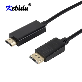 Kebidu 1,8 M 3M DisplayPort Display Port DP Férfi, HDMI-kompatibilis Férfi M/M Kábel Adapter MacBook Air Dell Monitor