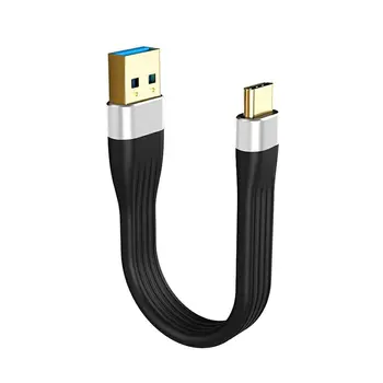 Adapter Kábel Típus C-USB3.0 Ultra-vékony, Ultra-rövid USB-C Vonal Gyors Töltő Szuper Puha Fordította: Adatok Vonal