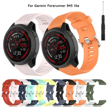Szilikon Watchband A Garmin Forerunner 745 945 lite Smartwatch Zenekar Watchstrap Sport Karkötő Karkötő Kiegészítők 945lite 0