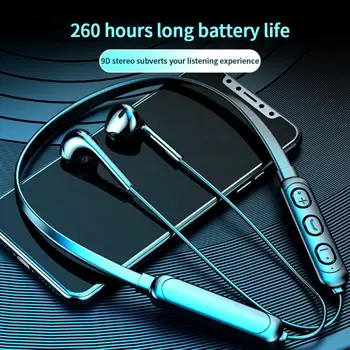 10 Óra Ultra-hosszú Lejátszás Bluetooth Headset Sport Bass Fülhallgató Mikrofonnal Bluetooth 5.1-Es Vezeték nélküli Fejhallgató Könnyű