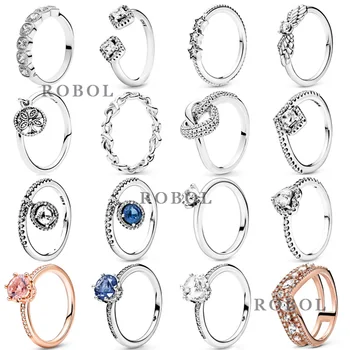 Magas minőségű Boutique 925 Sterling Ezüst Gyűrű, Egyszerű, Szellemi, Klasszikus, Elegáns, a Különböző Lehetőségeket, Új Őszi 0
