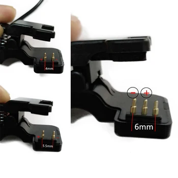 TW64 68 a Smart Óra az Univerzális USB Töltő Kábel, Töltő Klip 2/3 Csapok közötti Tér 4/5.5/6 mm 0