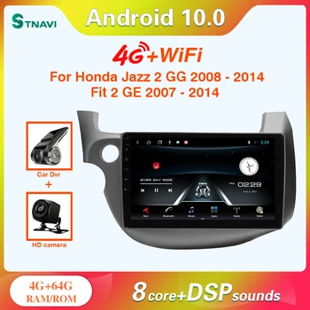 STNAVI Android 10.0 Autó Rádió HONDA FIT JAZZ 2008-2014 Intelligens Multimédia Lejátszó Automotivo Bluetooth Osztott Képernyő