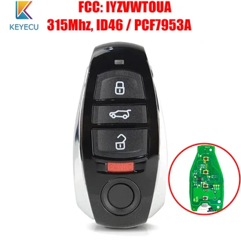 Keyecu FCC ID: IYZVWTOUA P/N: 7P6-959-754 Smart Remote távirányító a Volkswagen Touareg 2011 2012 2013 2014 2015 2016 315MHz 7953 0