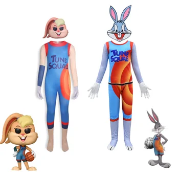 Új Film Levegő slam dunk Gyerekek Cosplay Space Jam 2 Halloween Jelmez Bugs Bunny Body Gyerekek a Díszes Meghatározott Teljesítmény Jelmez 0