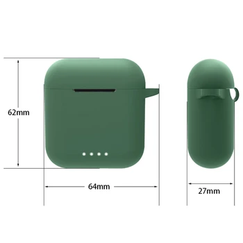 F62C Ütésálló védőburkolat a TOZO T6 Vízálló tok Mosható Bluetooth-kompatibilis Szilikon Védelem Csúszásmentes Hüvely