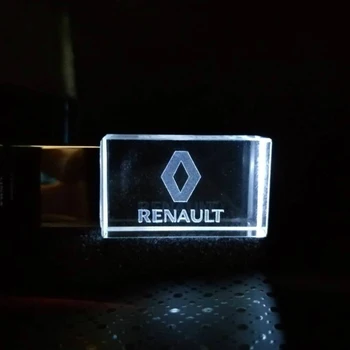 usb2.0 fém, kristály Renault autó kulcs modell USB Flash Drive, Külső 4G 8GB 16GB 32GB 128GB drágakő pendrive különleges ajándék
