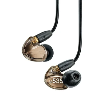 SE535 Hi-fi sztereó fülhallgató, SE 535 zajszűrő 3.5 MM-es Fülhallgató Külön Kábel fülhallgató piros, barna