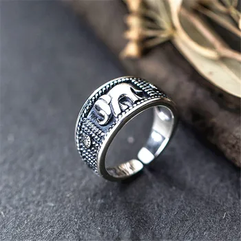 Új Ezüst Színű Elefánt Gyűrűk Nők Állítható Méretű Gyűrű Divat Esküvő Ékszer Anillos Mujer