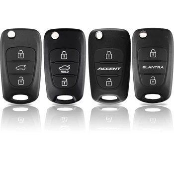 Keyecu Flip Távoli Kulcs a hüvely 3 Gombokat a Kia Ceed Sportage Rio Venga Sorento Lélek Optima 2009 2010 2011 2012 a Hyundai 0