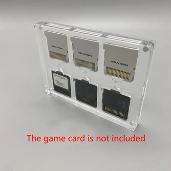 6 az 1-ben Játék Kártya Esetében 3DS / NDS Játék mágneses fedezze akril Tároló Doboz kijelző doboz Ütésálló Kemény Héj 0