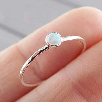 Anyagmozgató Gyűrűk Nő Gyönyörű Ékszer Ajándék Eljegyzési Kiegészítők Gyűrűs Szerkezetű Tűz Opál Crystal Fashion Gyönyörű Karcsú 0