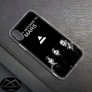 luxus Puha Szilikon Telefon Esetében 30 Second To Mars 30STM Apple iPhone 11 Pro XS Max X XR 6 6 7 8 Plusz 5 5S SE Divat Címlap 1