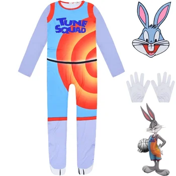 Új Film Levegő slam dunk Gyerekek Cosplay Space Jam 2 Halloween Jelmez Bugs Bunny Body Gyerekek a Díszes Meghatározott Teljesítmény Jelmez 1