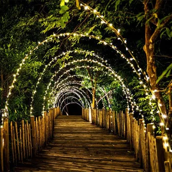 10m/50m/100m Vízálló LED String Fények, a Karácsonyi Koszorú Lámpa Buli, Esküvő, Ünnepi Dekoráció, karácsonyfa Fényei EU-Csatlakozó 2