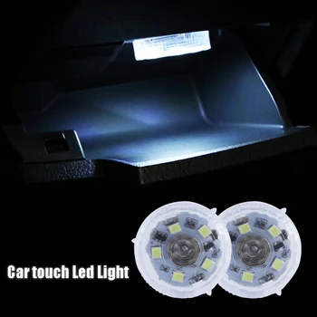 1db Led Touch Kapcsoló Lámpa Vezeték nélküli Környezeti Lámpa Hordozható Este Olvasó lámpa Autó Tetőre, Lámpa, Izzó Lámpa tartozékok 2