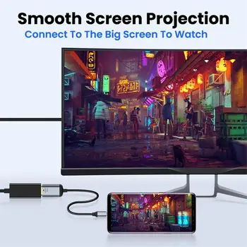 USB-C-Típusú HDMI-kompatibilis Adapter USB 3.1 USB-C-HDMI-Kompatibilis Videó Adapter Átalakító a MacBook Air a Samsung 2