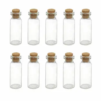 10db 1ml Karácsonyi kívánság üveg kis üres átlátszó parafa üveg holiday kis üveg esküvői lakberendezési ajándék 3