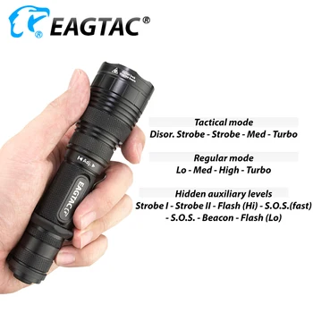 EAGTAC G25C2 SFT40 Taktikai LED Lámpa Pisztoly Mount Vadászat színszűrő Hosszabbító Cső Programozható Kimenetek 3