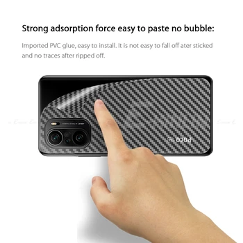 Puha Szénszálas hátlap Film A XiaoMi Mi PocoPhone POCO F3 C3 X3 NFC GT M3 M2-es F2 Pro F1 X2 Hátsó Képernyő Védő Üveg nélkül 4