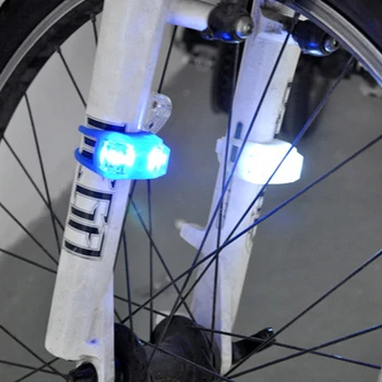 Mini Szilikon LED Kerékpár Lámpa Kormány Kerék Kerékpár Első Farok Lámpa MTB Hátsó Lámpákat Este Figyelmeztetés Fej Lámpa Kerékpár hátsó Lámpa 5