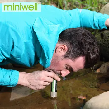 miniwell Szabadtéri Sport Személyes vízszűrő Jó Travel & Hátizsákkal 5