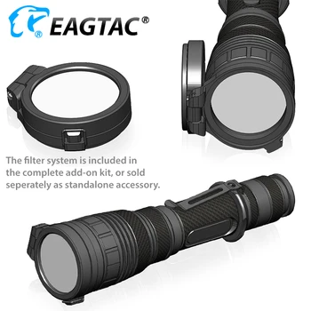 EAGTAC G25C2 SFT40 Taktikai LED Lámpa Pisztoly Mount Vadászat színszűrő Hosszabbító Cső Programozható Kimenetek 5